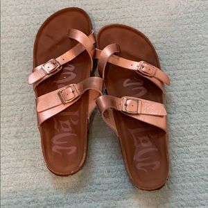 Rose gold sandals